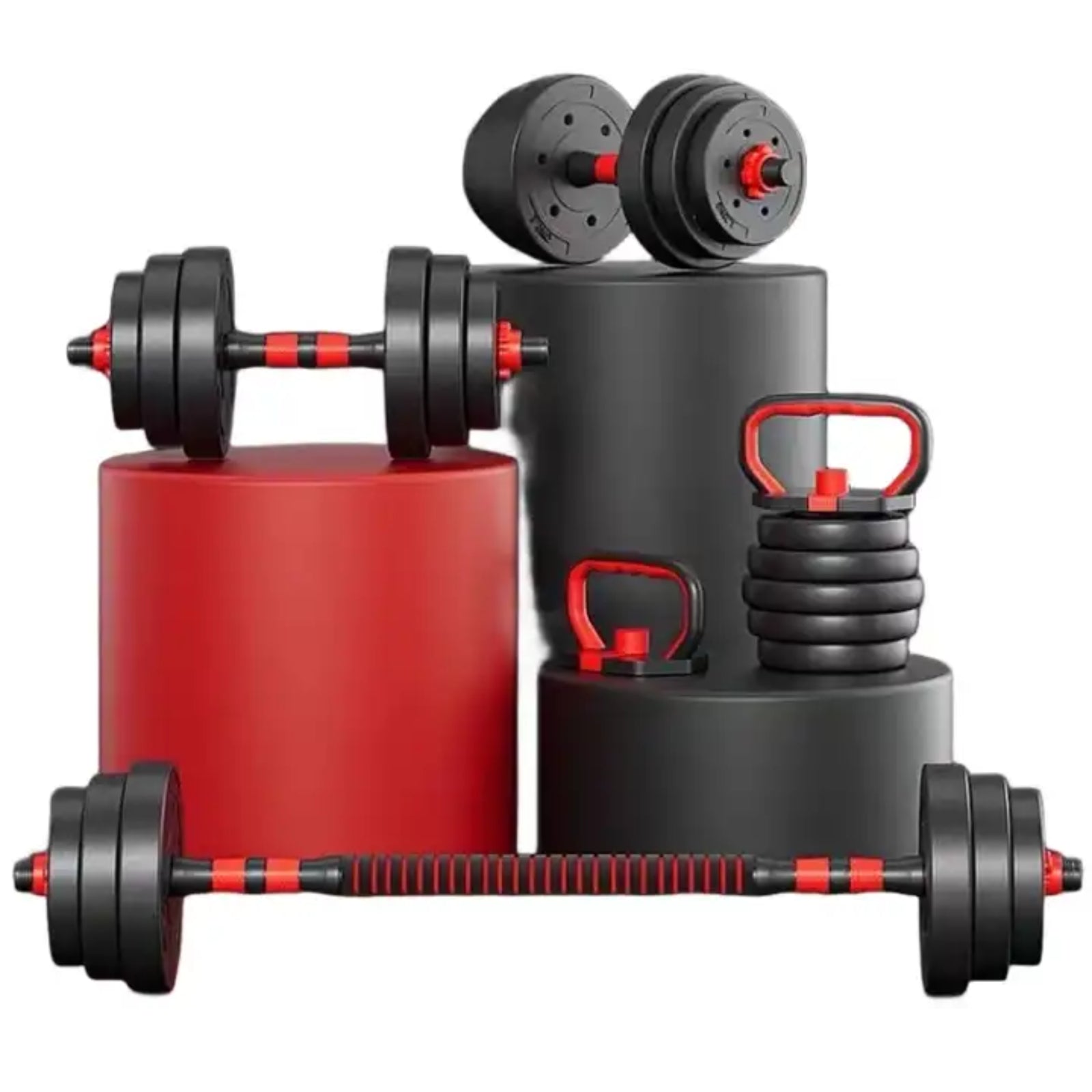 Exersci 20Kg-40Kg Adjustable Dumbbell Barbell Weights Set Kettlebell Option
